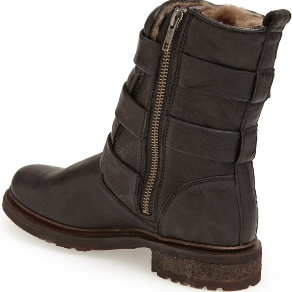 Frye Valerie Strappy Shearling Boot - Picture 4 of 6